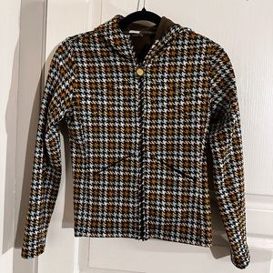 Burton houndstooth zip jacket